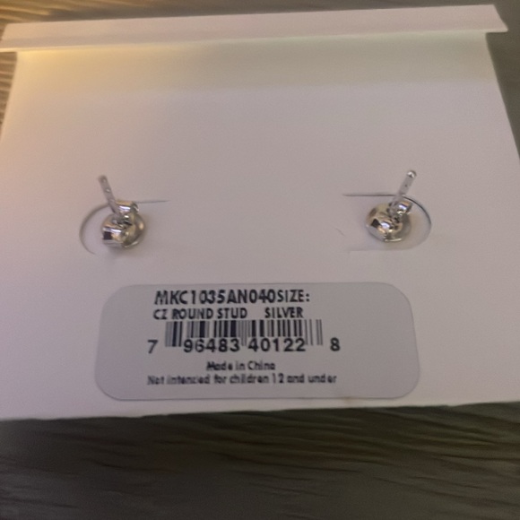 Sterling silver Michael Kors stud earrings - Picture 6 of 7